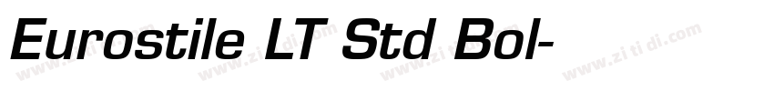 Eurostile LT Std Bol字体转换